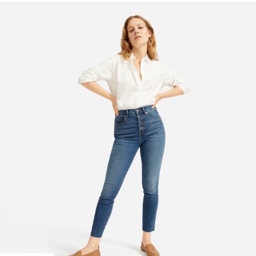Everlane authentic stretch high rise skinny jeans